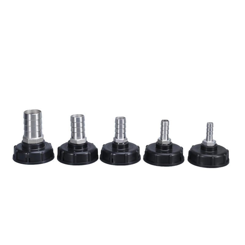 Adaptador de tanque de agua de IBC 1/2 '3/4 ' 1 'Accesorios de tubería de manguera de jardín conector de drenaje S60X6 Rosco grueso