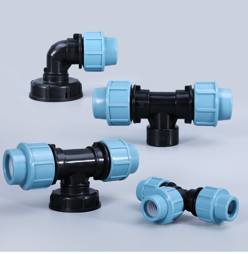 20/25/32 mm Juntas de tubería de tanque de agua IBC 1/2 '' 3/4 '' Codo conectores de agua de jardín rectas conector de manguera de plástico