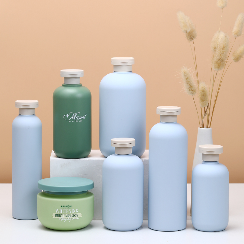 200 ml-500ml de plástico HDPE Shampoo Body Bottle Bottle con giro de la tapa superior