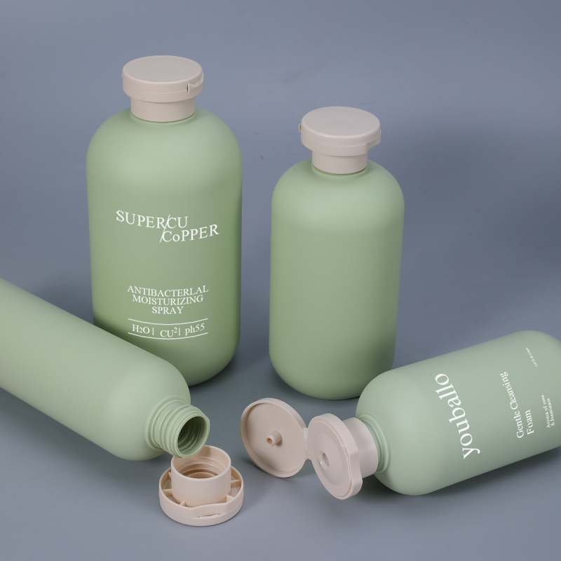 200 ml-500ml de plástico HDPE Shampoo Body Bottle Bottle con giro de la tapa superior