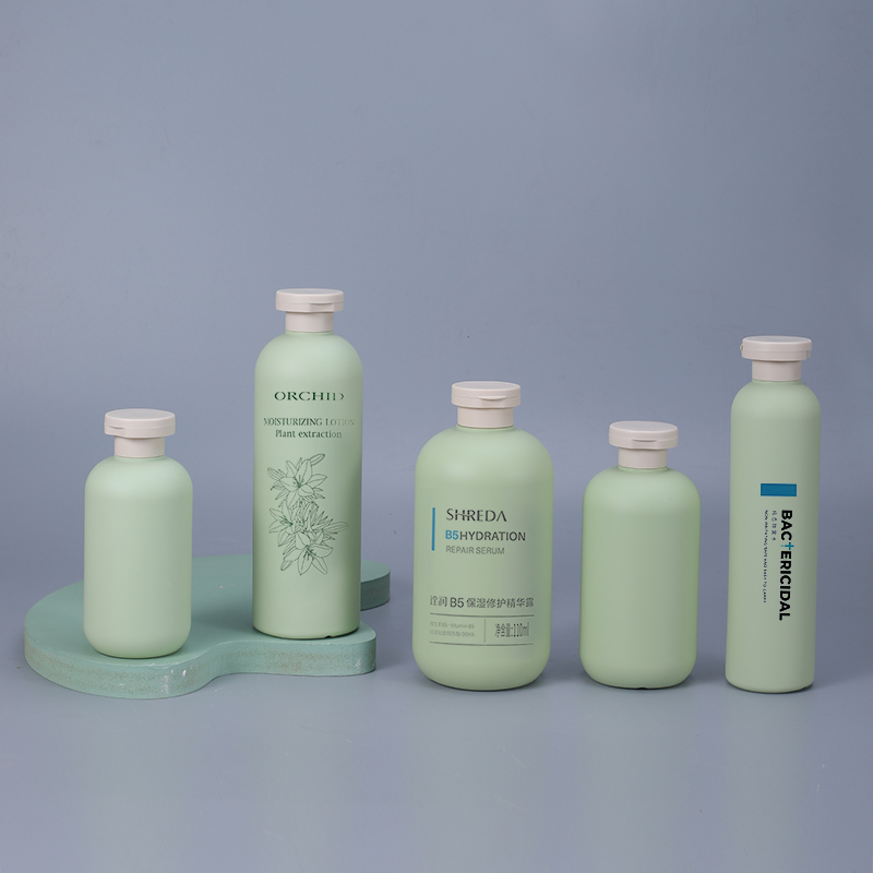 200 ml-500ml de plástico HDPE Shampoo Body Bottle Bottle con giro de la tapa superior
