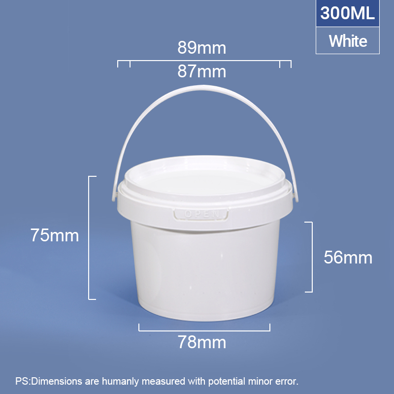 300 ml 10 oz. Bañera de plástico redonda