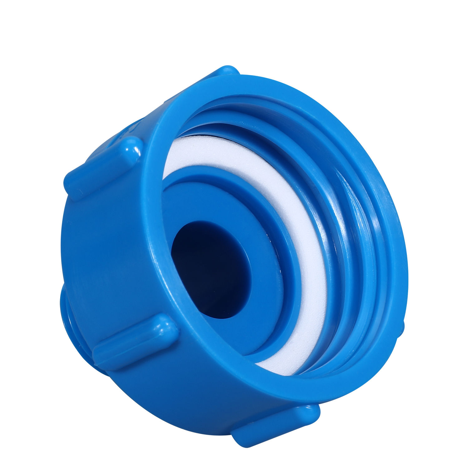 Conector IBC Conector del conector de agua Conector interno S60 x 6 Con conexión de la manguera 1/2 '' 3/4 '' 1 pulgada
