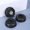S60X6 Hilo grueso a 1/2 '3/4 ' 1 'Hilo interno accesorios del tanque IBC, adaptador de drenaje de plástico para la válvula de grifo de la manguera (3/4 '')