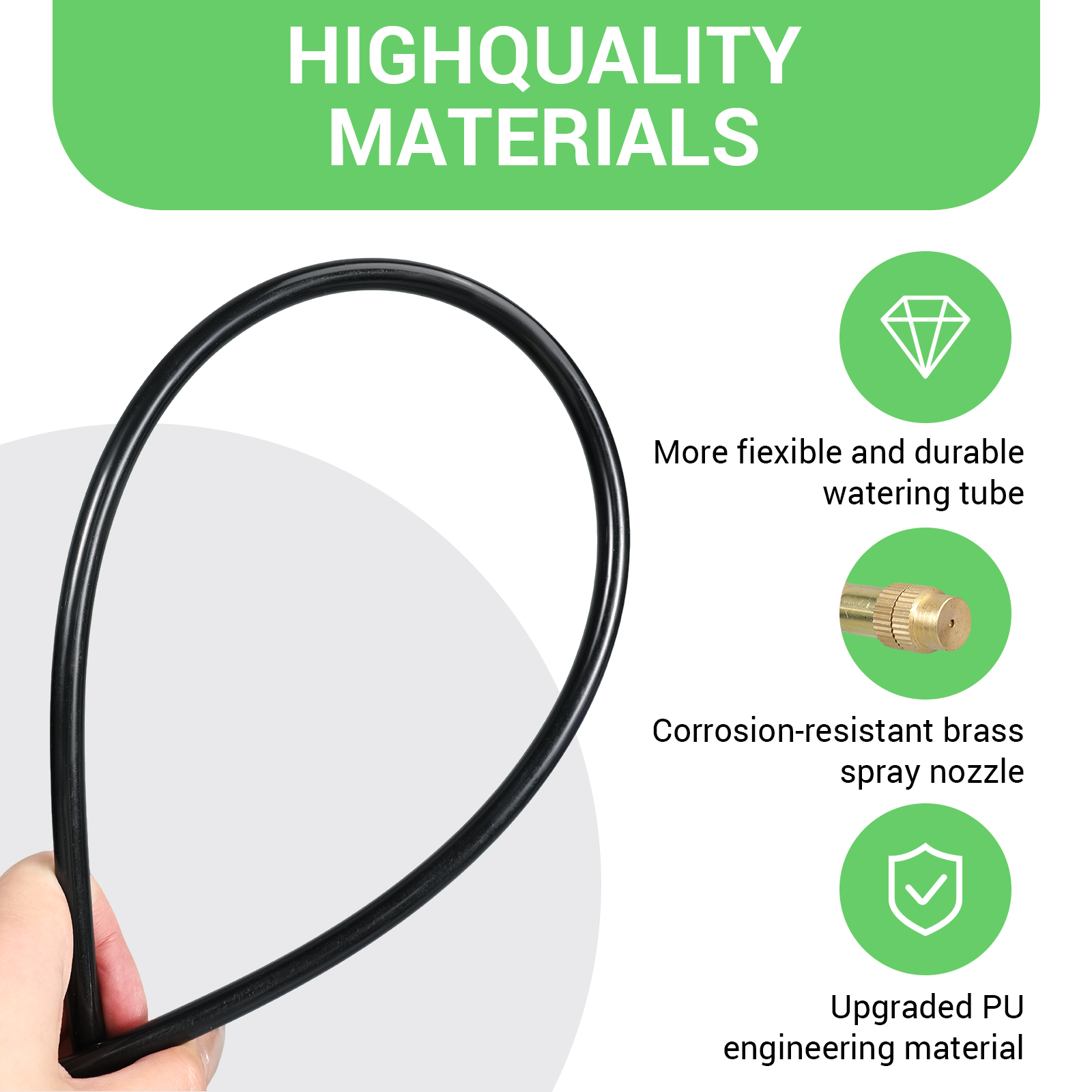 Sistema de riego por goteo, kit de riego de rociador ajustable de 360 ​​°, sistema de misterios de plantas para riego de jardín