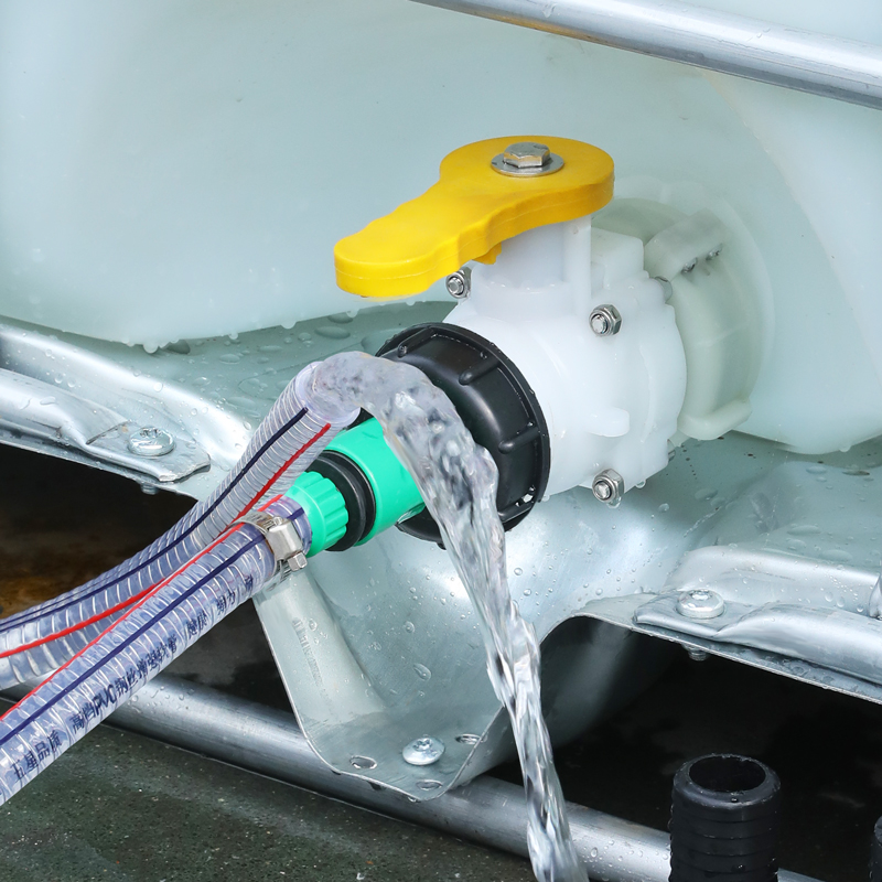  IBC TOTE TANK MANGUERA ADAPTOR VÁLVULA DEL FAUCET VÁLVULA IBC S60X6 ENCONTRADO 3/4 'CONECTOR