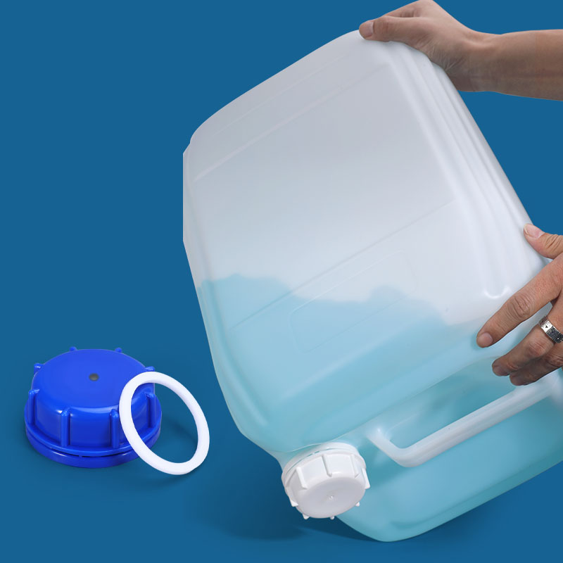 Tapa ventilada transpirable a prueba de manipulaciones para bidón de plástico