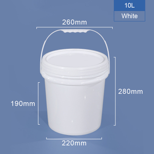 10L 2.5 galones de plástico con mango de tapa