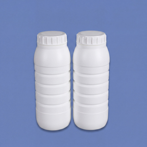 Botella de barrera de plástico Coex de 1 litro con tapón de rosca y sello de papel de aluminio para envases de disolventes orgánicos