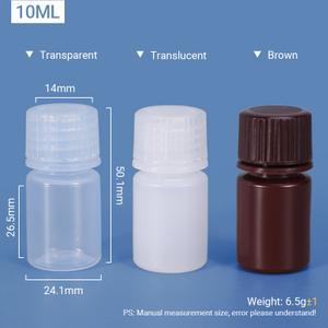 Botella de plástico de plástico de 10 ml de ancho de ancho