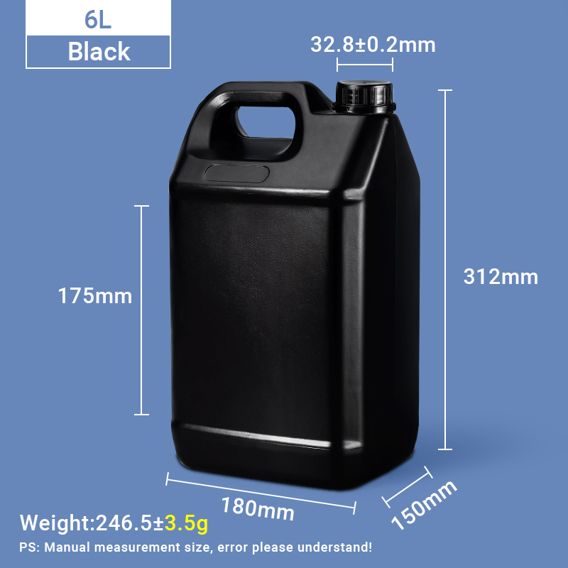 Jarras estilo F de 6L Jarra de plástico HDPE de 6 litros Bidón de plástico