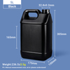 Jarras estilo F de 5L Jarra de plástico HDPE de 5 litros Bidón de plástico