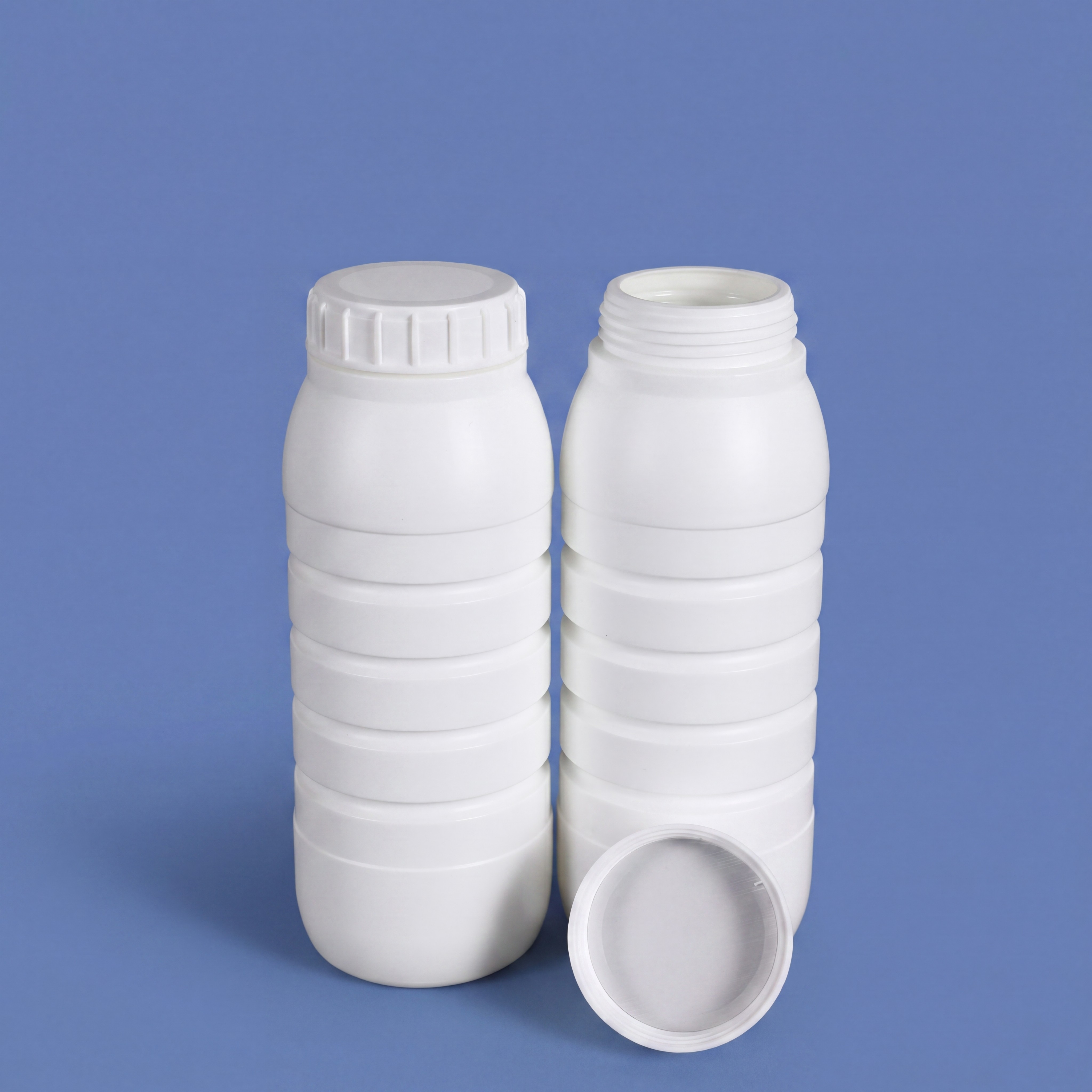 Botella de barrera de plástico Coex de 1 litro con tapón de rosca y sello de papel de aluminio para envases de disolventes orgánicos