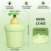 400ml linda botella de boba cosmética de body botella de bomba de loción vacío 