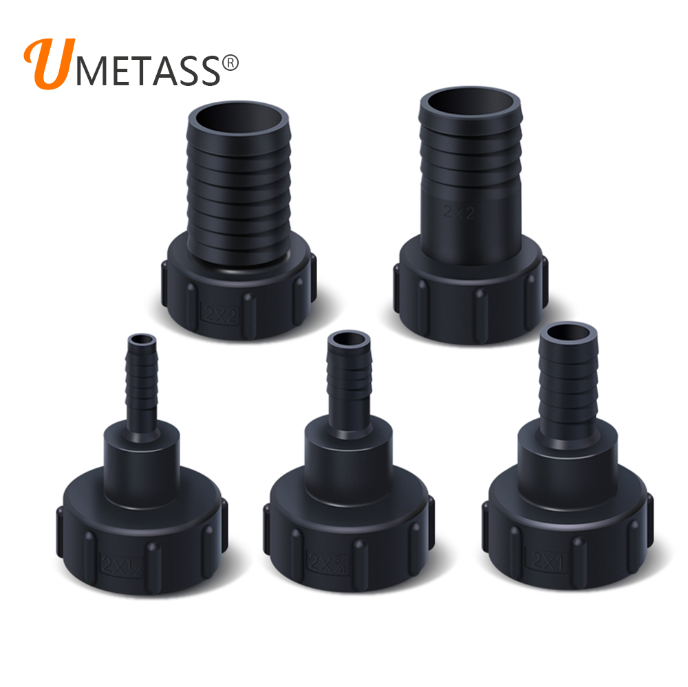 Adaptador de IBC S60X6 Buffante giratorio con cola de manguera (polipropileno)