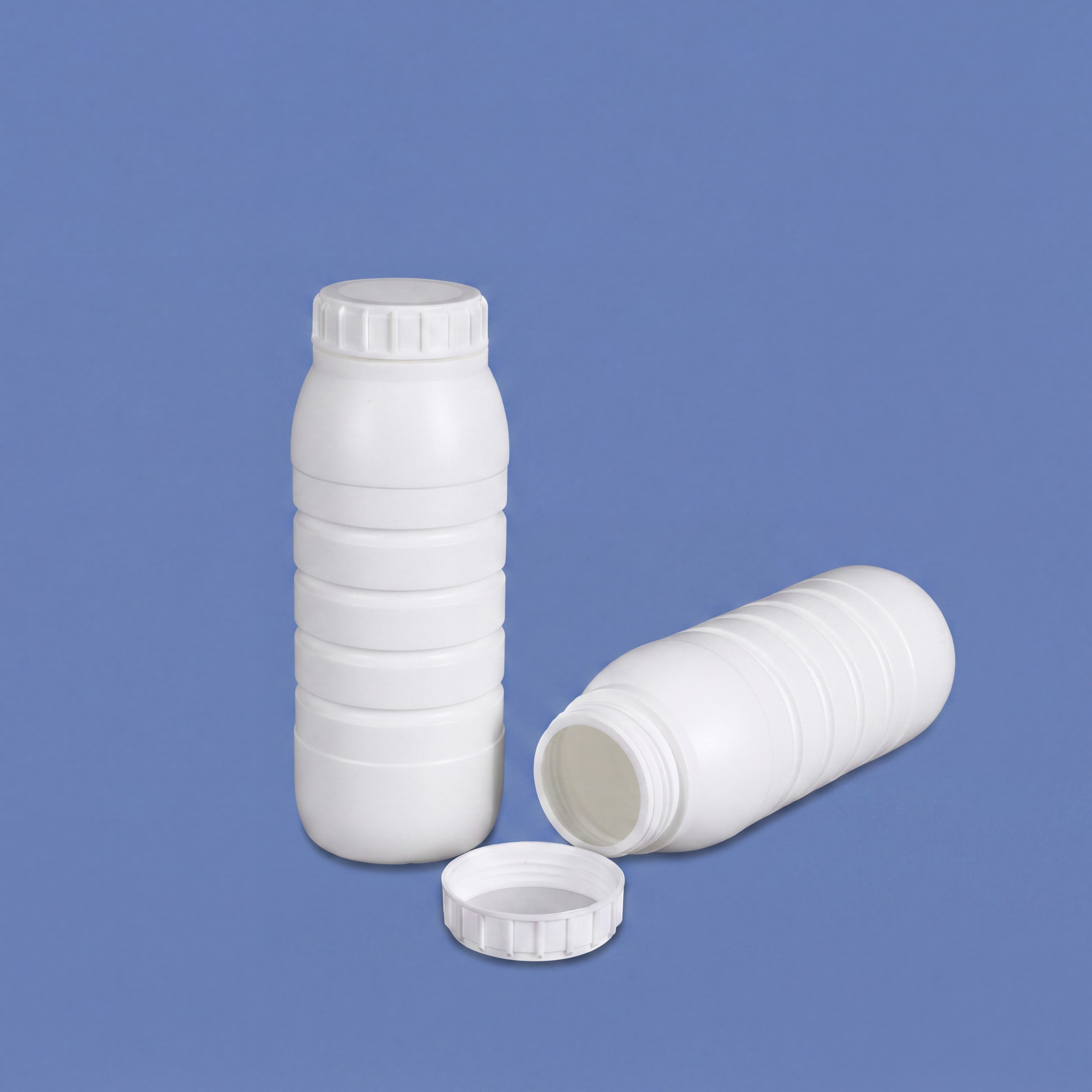 Botella de barrera de plástico Coex de 1 litro con tapón de rosca y sello de papel de aluminio para envases de disolventes orgánicos