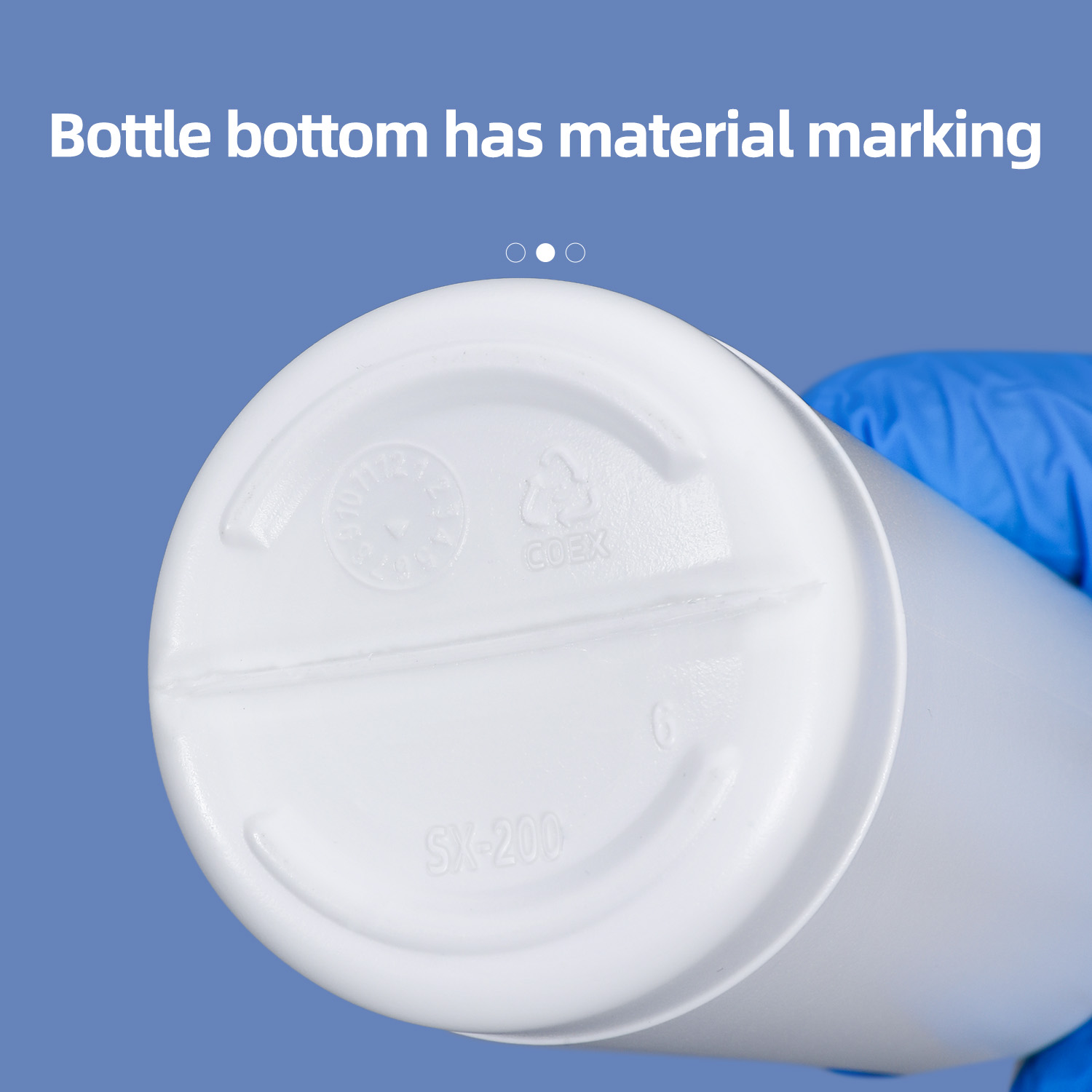 Botella de plástico COEX de alta barrera, 50ml, 100ml, 200ml, 500ml, con tapón de rosca, cortador de revestimiento de aluminio para envases de pesticidas y disolventes en polvo