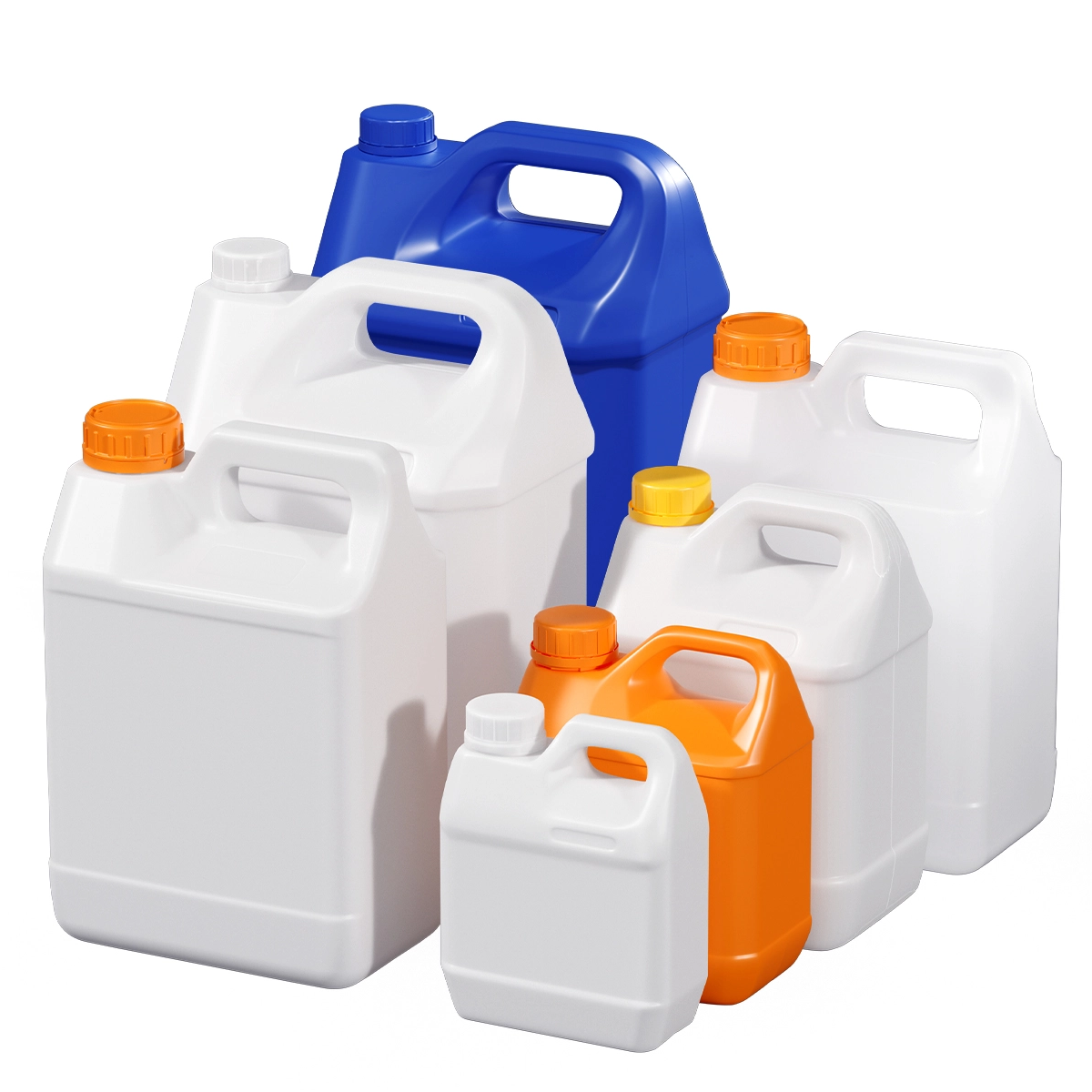 diferentes tamaños de jarras de estilo F