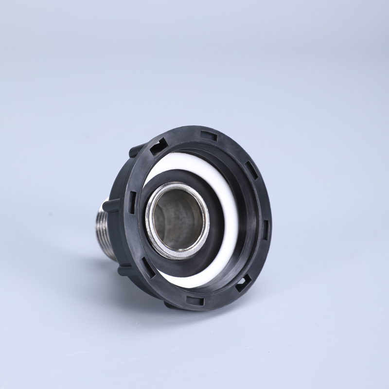 Adaptador de bolso de tanque umetass IBC, adaptador de desagüe de tanque IBC Sitting S60x6 Hilo grueso a agua conector de manguera