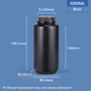 Botella de plástico de plástico de 1000 ml de ancho de ancho