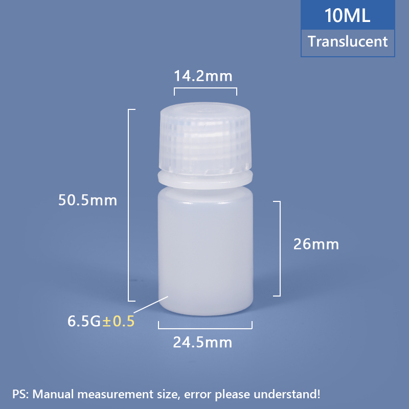 Botella de plástico de plástico de 10 ml de ancho de ancho