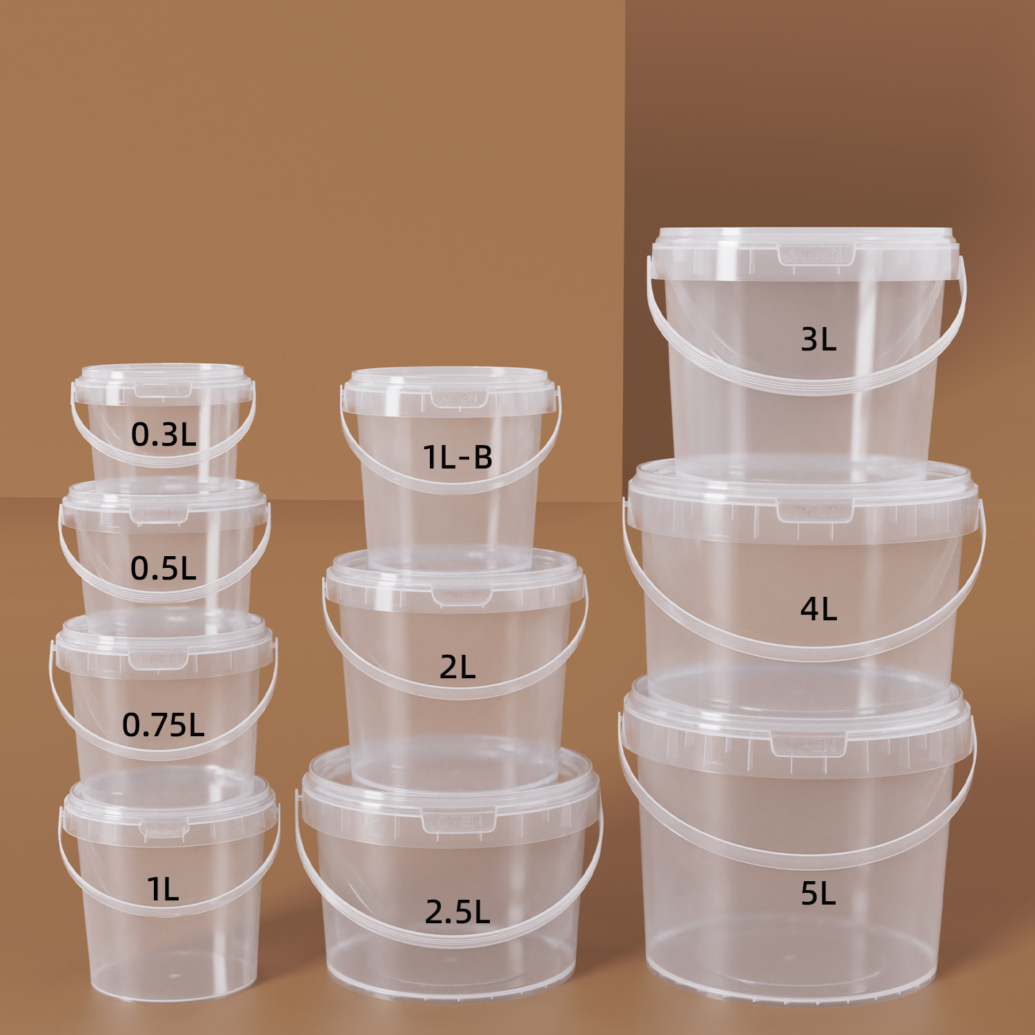 5L Bucket PP de grado alimenticio