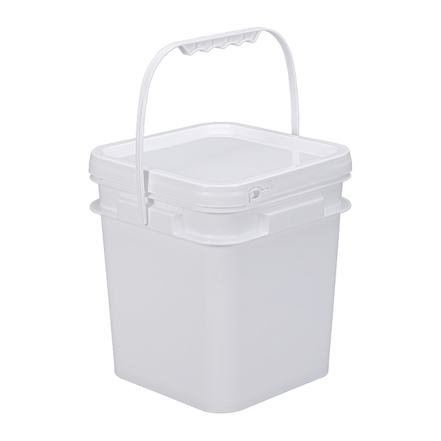 Cubo de plástico de 5L Square PP: almacenamiento seguro, versátil y seguro