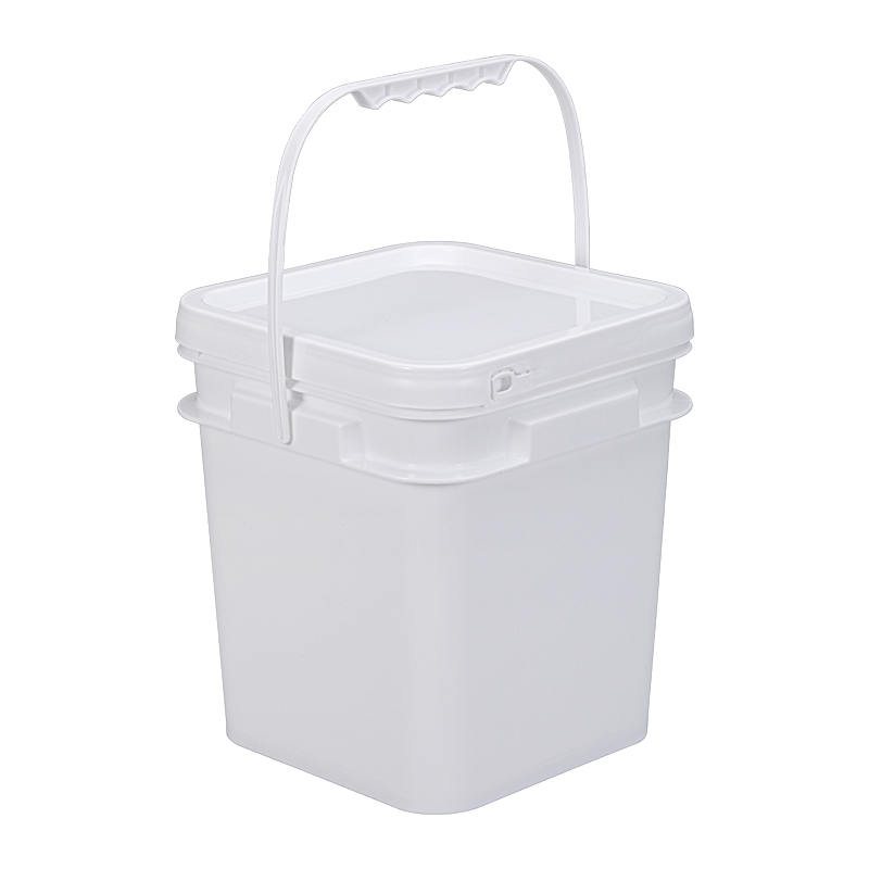Cubo de plástico de 5L Square PP: almacenamiento seguro, versátil y seguro