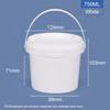 750 ml 25 oz. Bañeras y cubos de plástico redondos