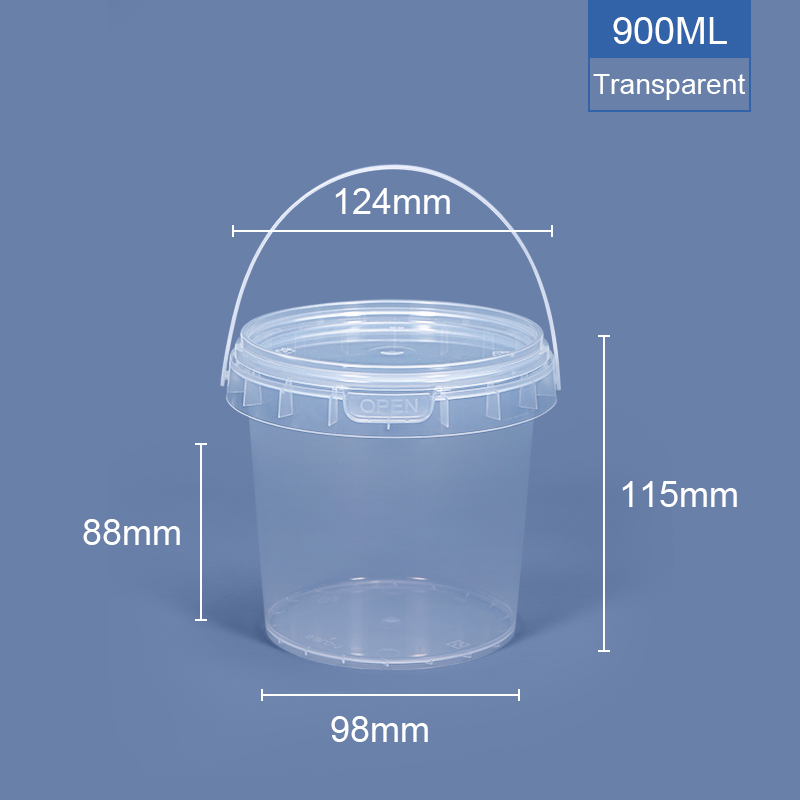 900 ml 30 oz. Bañera de plástico redonda