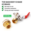IBC TOTE Tank Adapter Faucet Hilo grueso S60X6 salida 1/2 ', 3/4 ' GHT Adaptador masculino ajustado