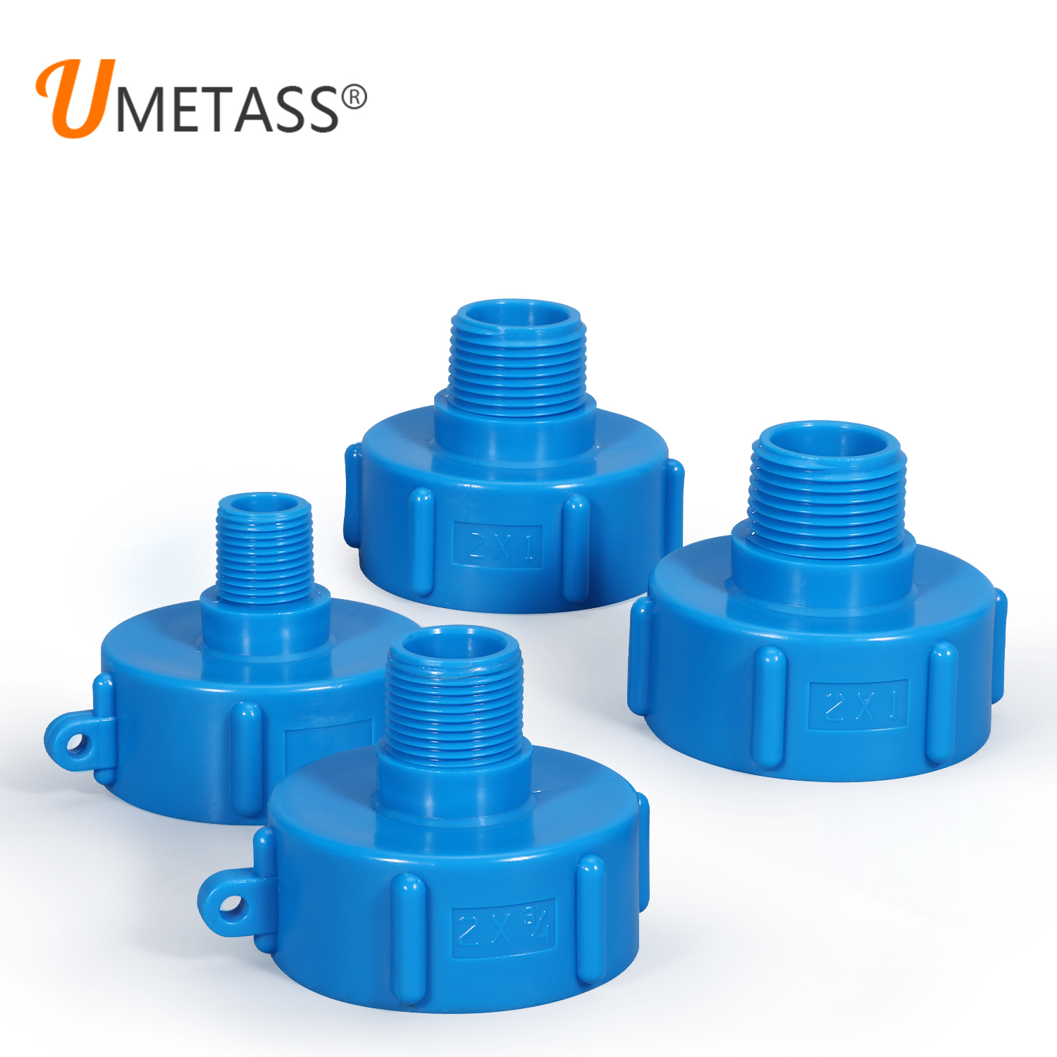 Conector IBC Conector del conector de agua Conector interno S60 x 6 Con conexión de la manguera 1/2 '' 3/4 '' 1 pulgada