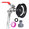 2.36 '' '60x6 Hilo grueso, adaptador de bolso IBC 1/2 hilo femenino de 3/4 pulgadas, conectores de tanque de agua Extensión de la válvula de la manguera de jardín