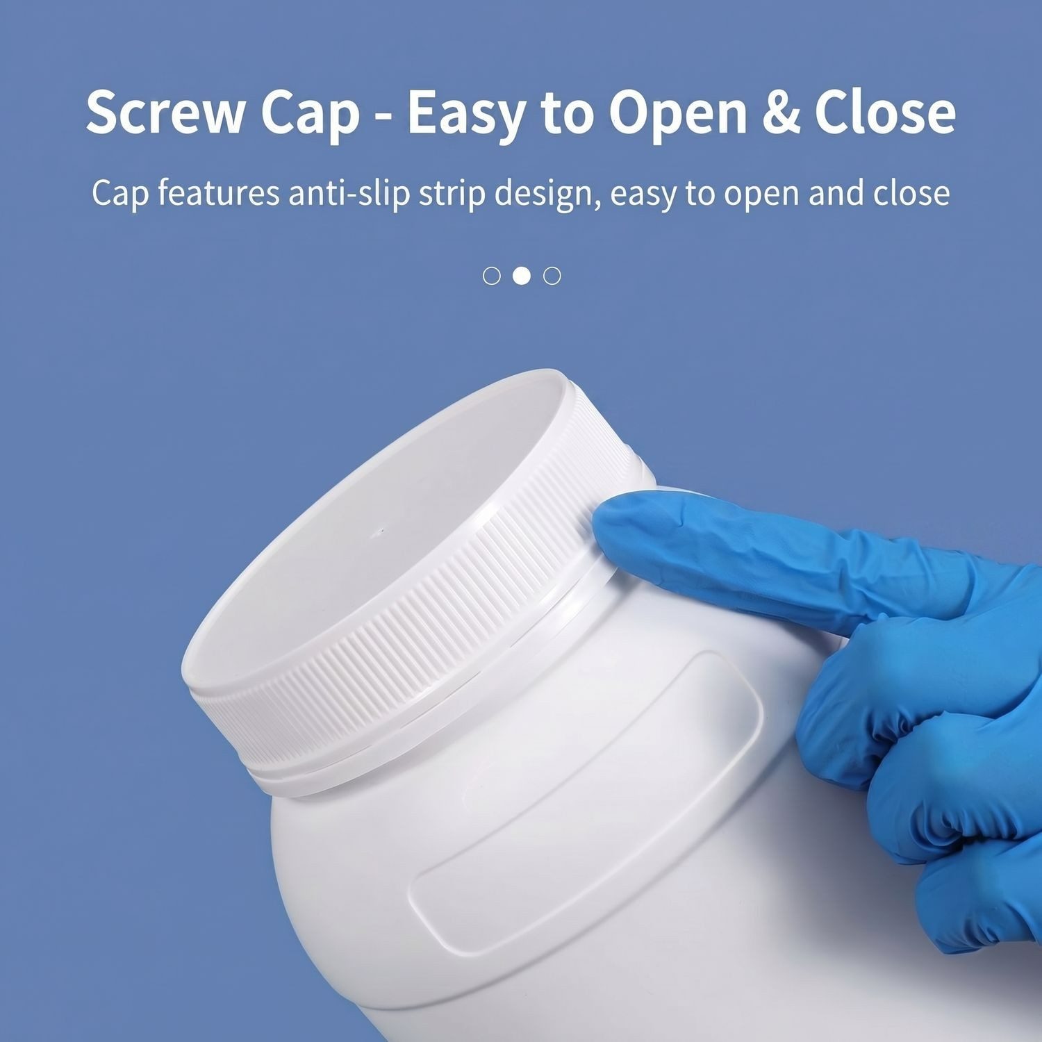 Venta al por mayor de botella de HDPE fluorado de 2L, recipiente de boca ancha a prueba de fugas para líquidos viscosos y disolventes orgánicos