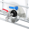 2.36 '' '60x6 Hilo grueso, adaptador de bolso IBC 1/2 hilo femenino de 3/4 pulgadas, conectores de tanque de agua Extensión de la válvula de la manguera de jardín