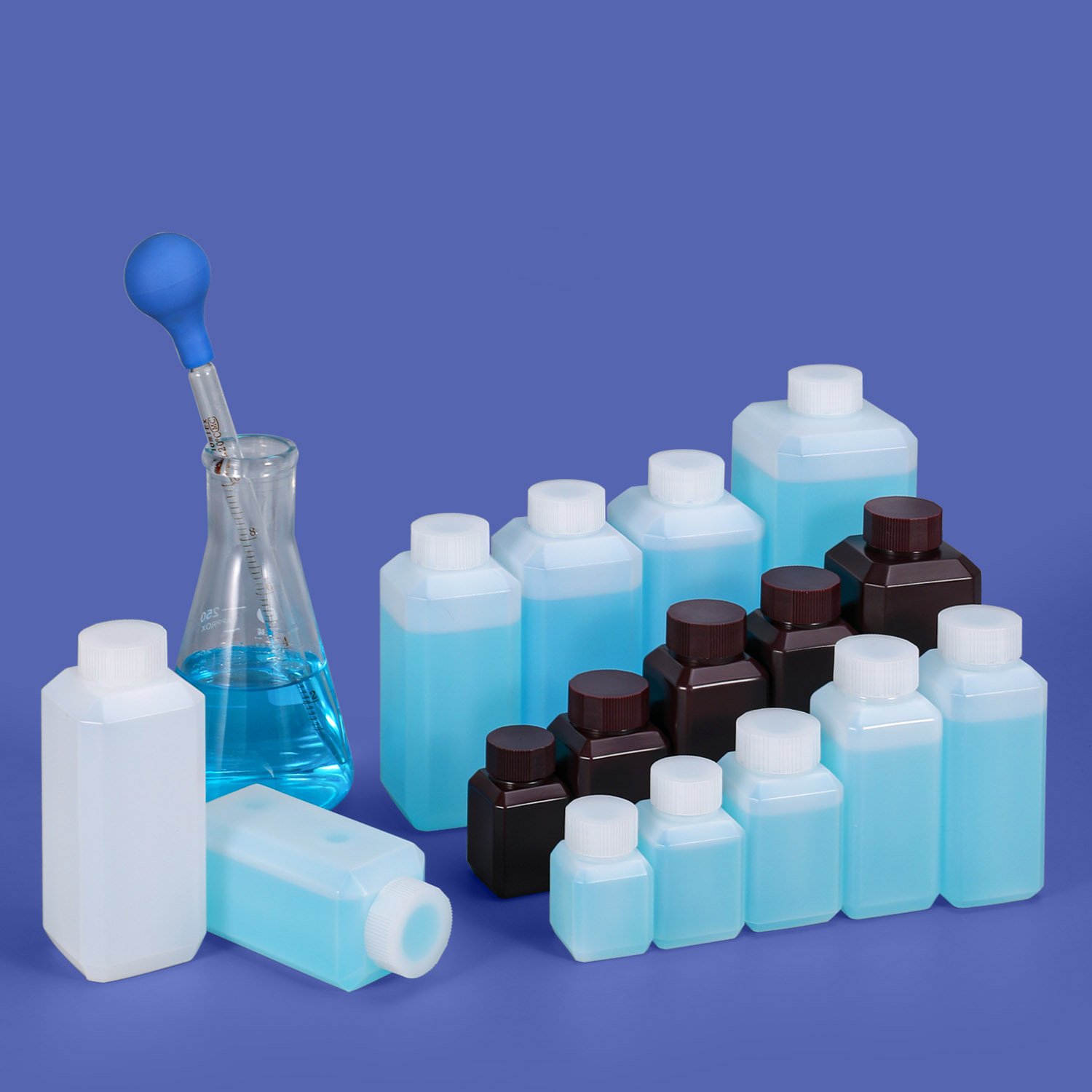 Botella de hdpe de tapa de tornillo