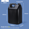 Jarras estilo F de 10L Jarra de plástico HDPE de 10 litros Bidón de plástico