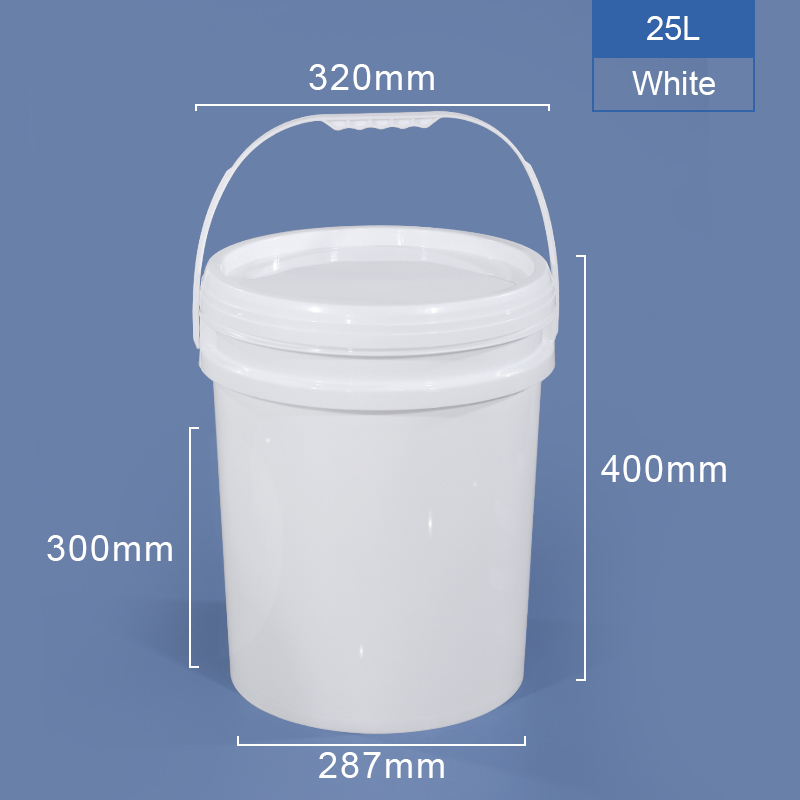 25L PP Bucket de plástico con tapa