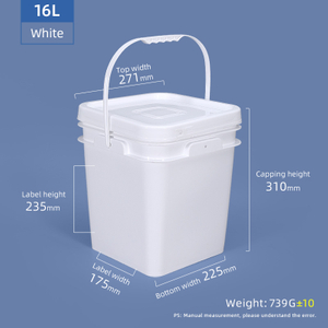 Cubo cuadrado de 16l