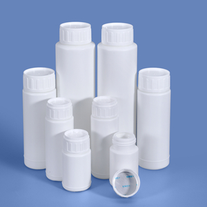 Botella de plástico COEX de alta barrera, 50ml, 100ml, 200ml, 500ml, con tapón de rosca, cortador de revestimiento de aluminio para envases de pesticidas y disolventes en polvo