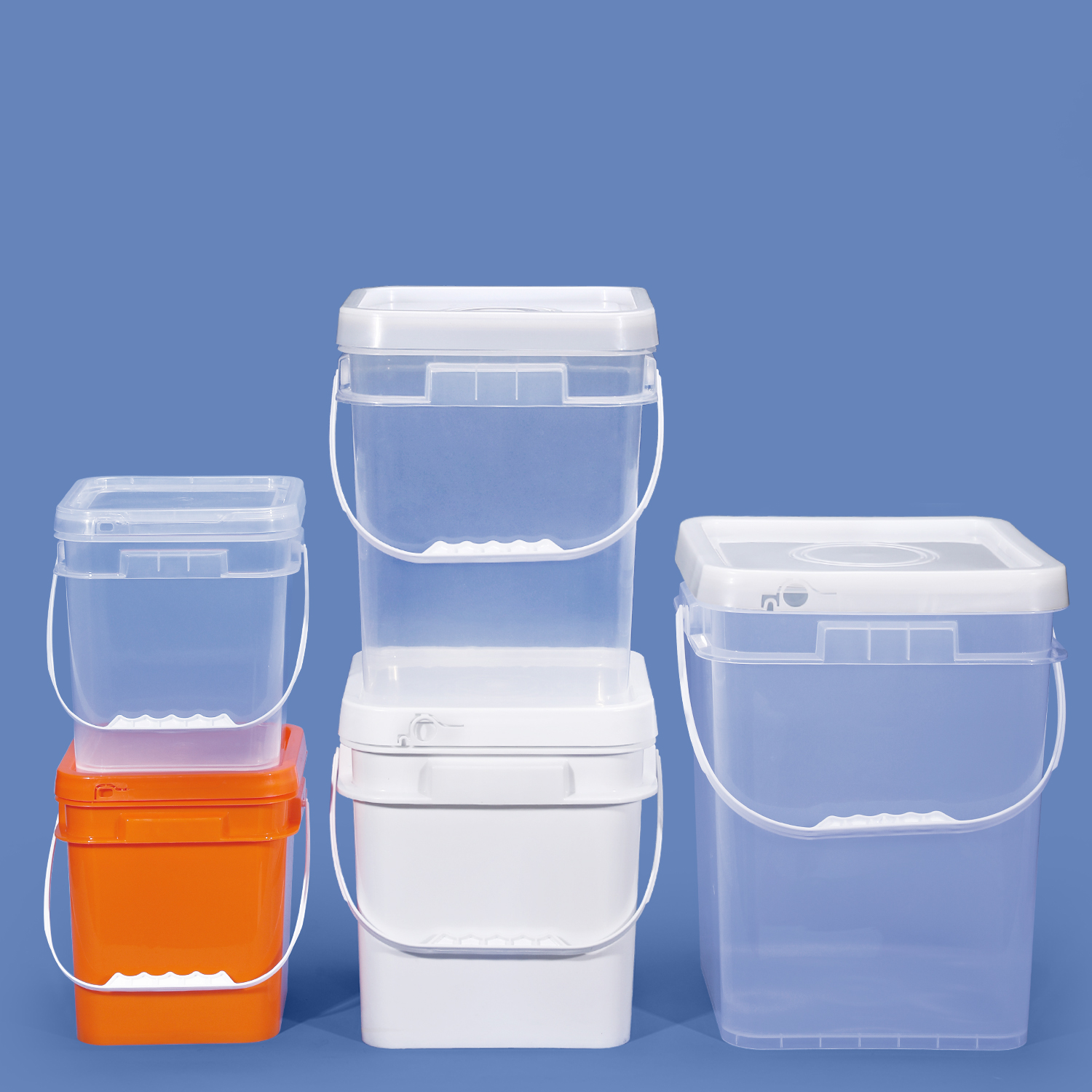 Cubo de plástico cuadrado