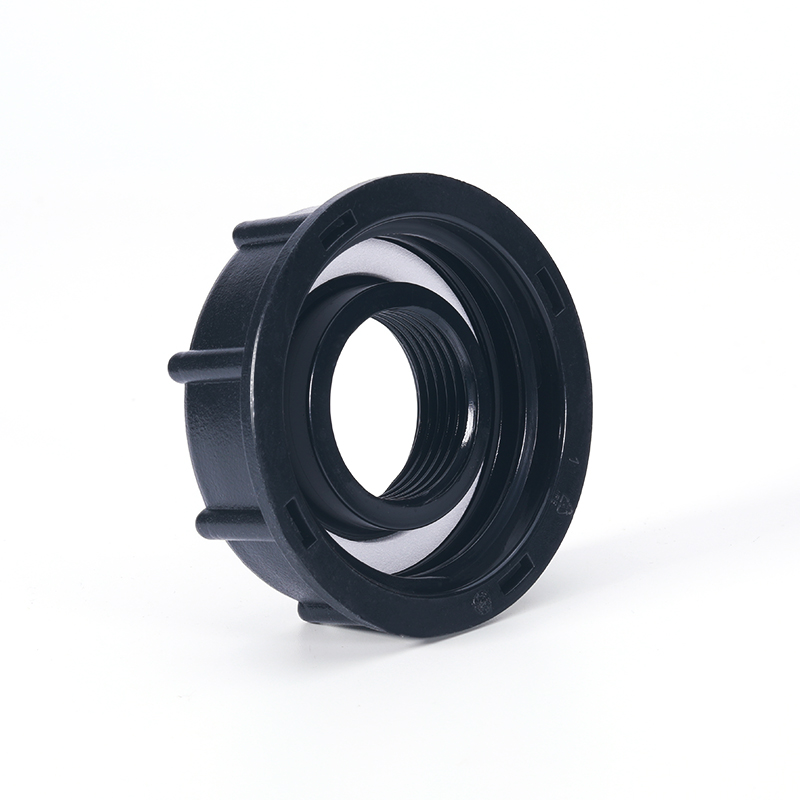 IBC Adaptador Adaptador de 60 mm Hilo grueso 1/2 '3/4 '' 1 pulgada de salida, 275-330 galones con conector de tapón de drenaje para manguera de jardín de tanques de agua para el tanque de agua