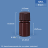 Botella de plástico de plástico de 10 ml de ancho de ancho