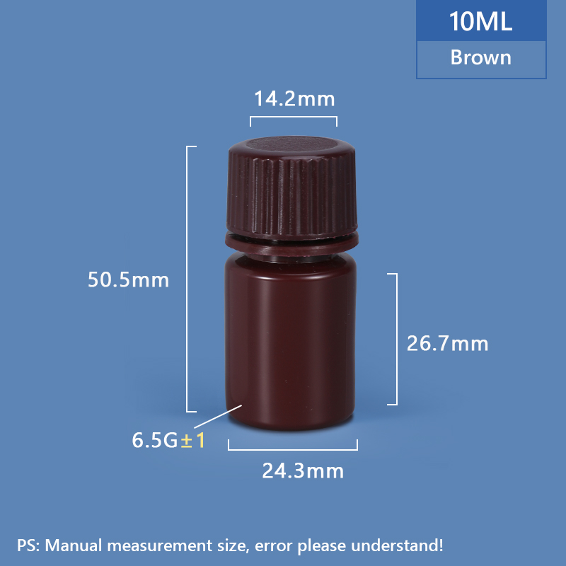 Botella de plástico de plástico de 10 ml de ancho de ancho