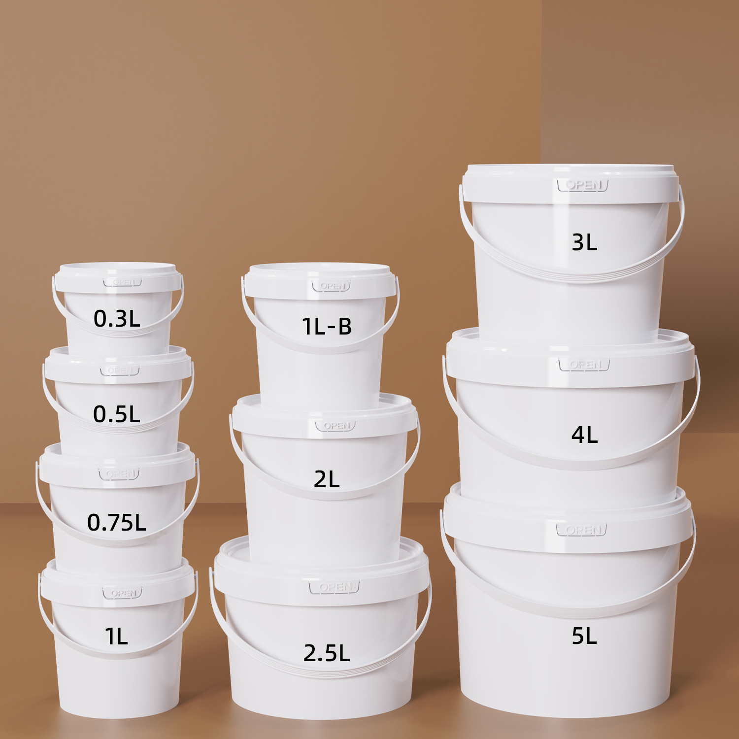 5L Bucket PP de grado alimenticio