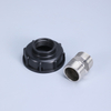 Adaptador de bolso de tanque umetass IBC, adaptador de desagüe de tanque IBC Sitting S60x6 Hilo grueso a agua conector de manguera