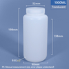 Botella de plástico de plástico de 1000 ml de ancho de ancho