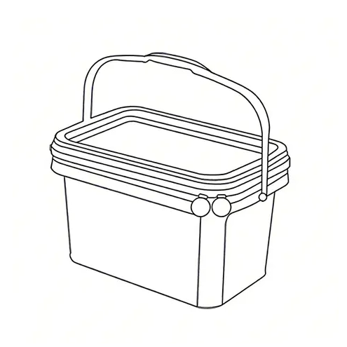Cubo de Plástico - Rectangular