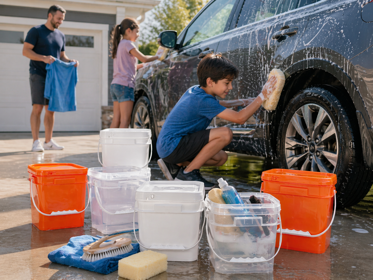 Lavado de autos familiares con cubos de pl&aacute;stico cuadrados.png