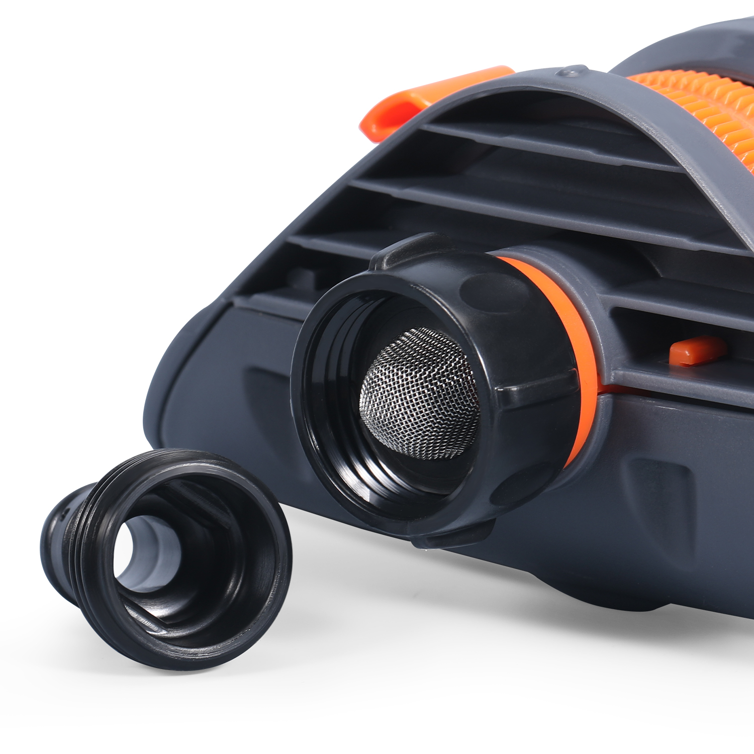 Rociador de césped oscilante con boquillas de latón de 19 orificios, cubiertas de hasta 8-10 m, incluye aguja de limpieza de chorro de aerosol